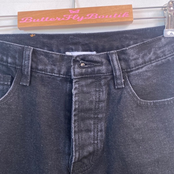 (A53) NEW Princess Polly ATTICA KNEE RIP DENIM JEANS BLACK, Size 6, NWOT - Picture 9 of 14